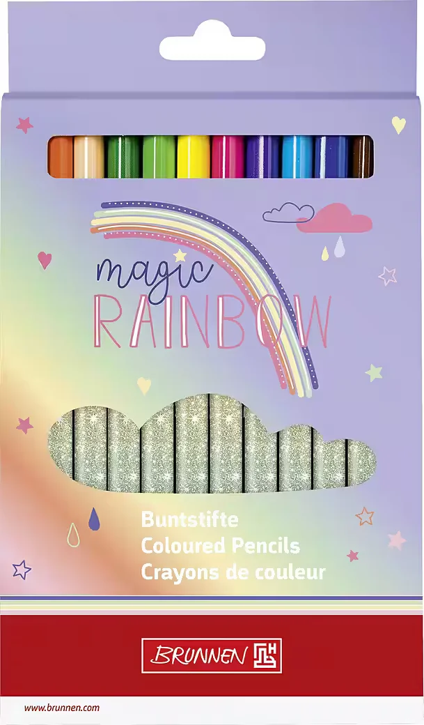 BRUNNEN Jumbo Buntstifte Magic Rainbow 12er Pack