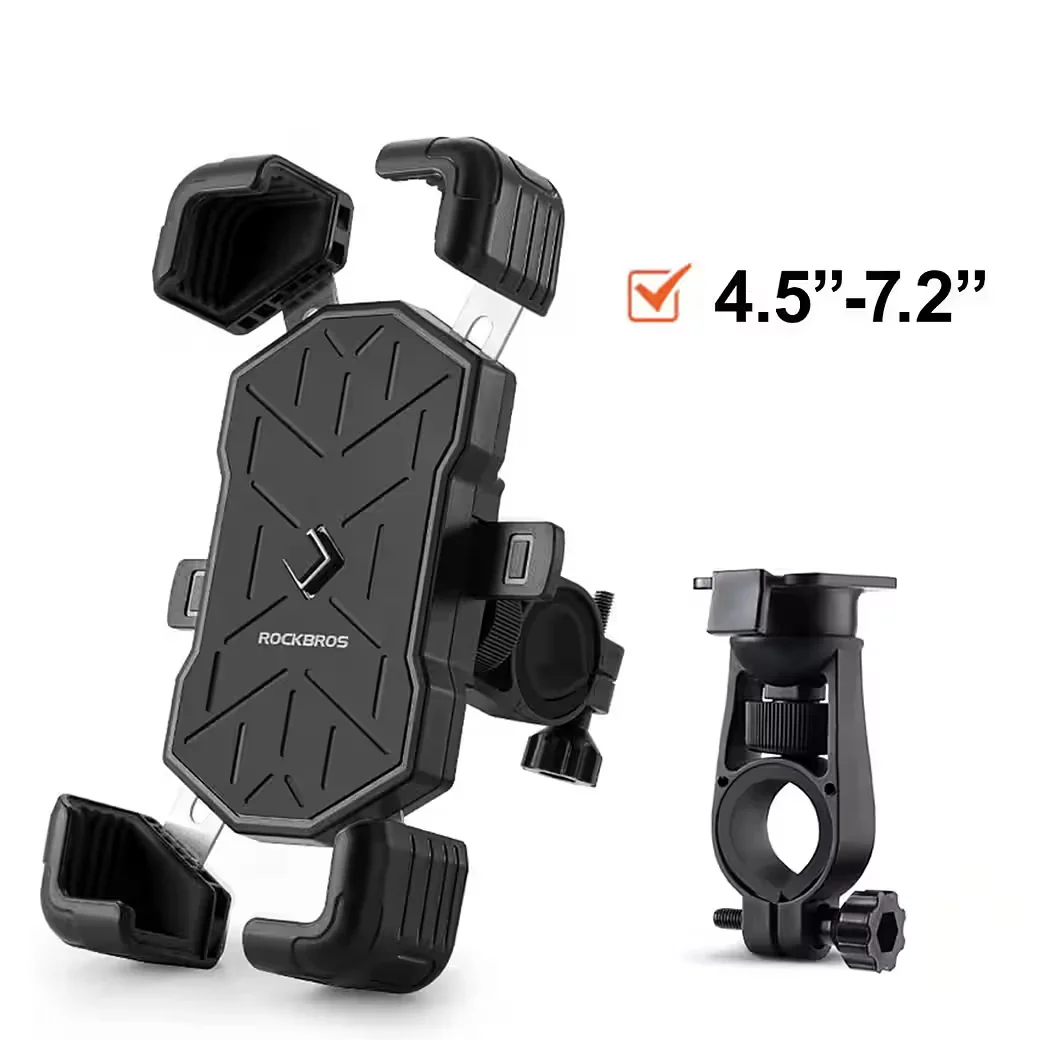 ROCKBROS Handyhalterung Fahrrad Lenker universal 4 Haltepunkte