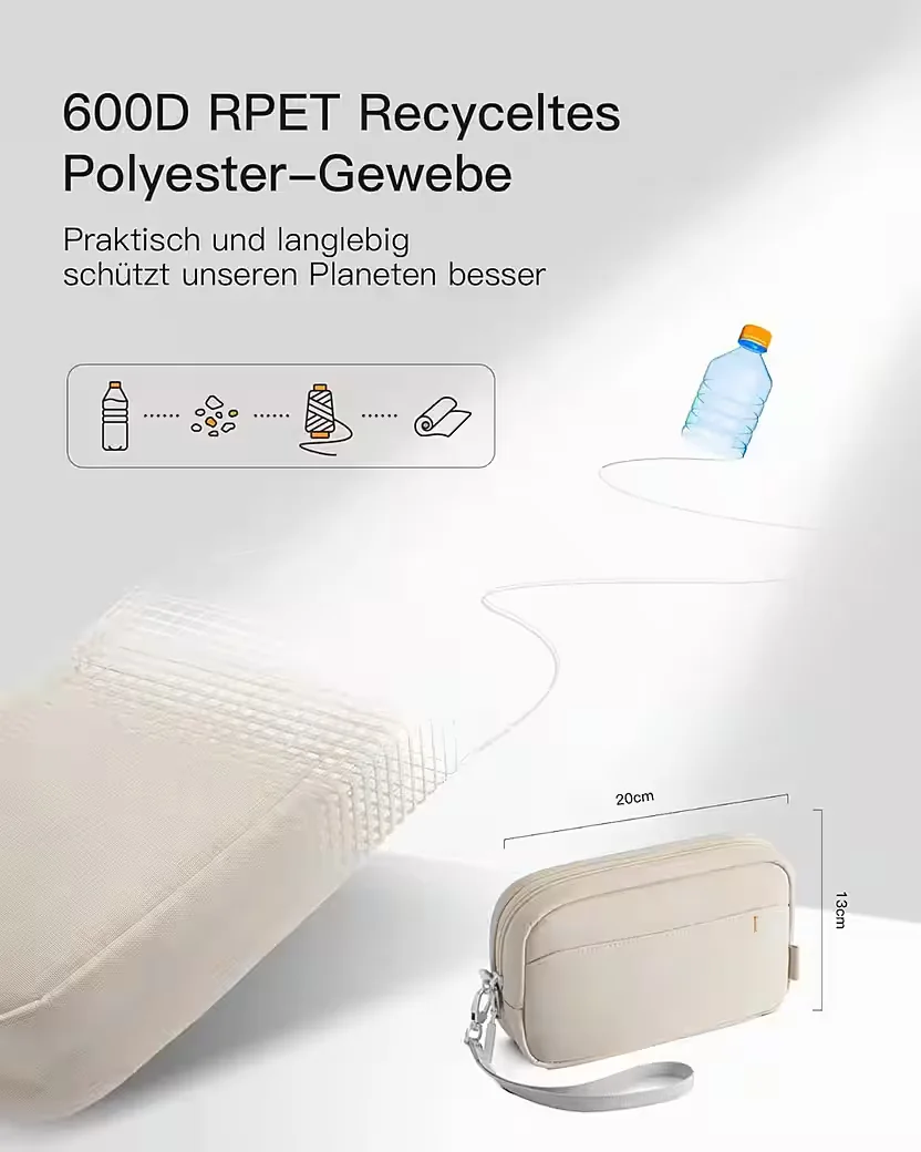 FELIXLEO Kabeltasche Organizer spritzwasserfest für Maus USB Stick