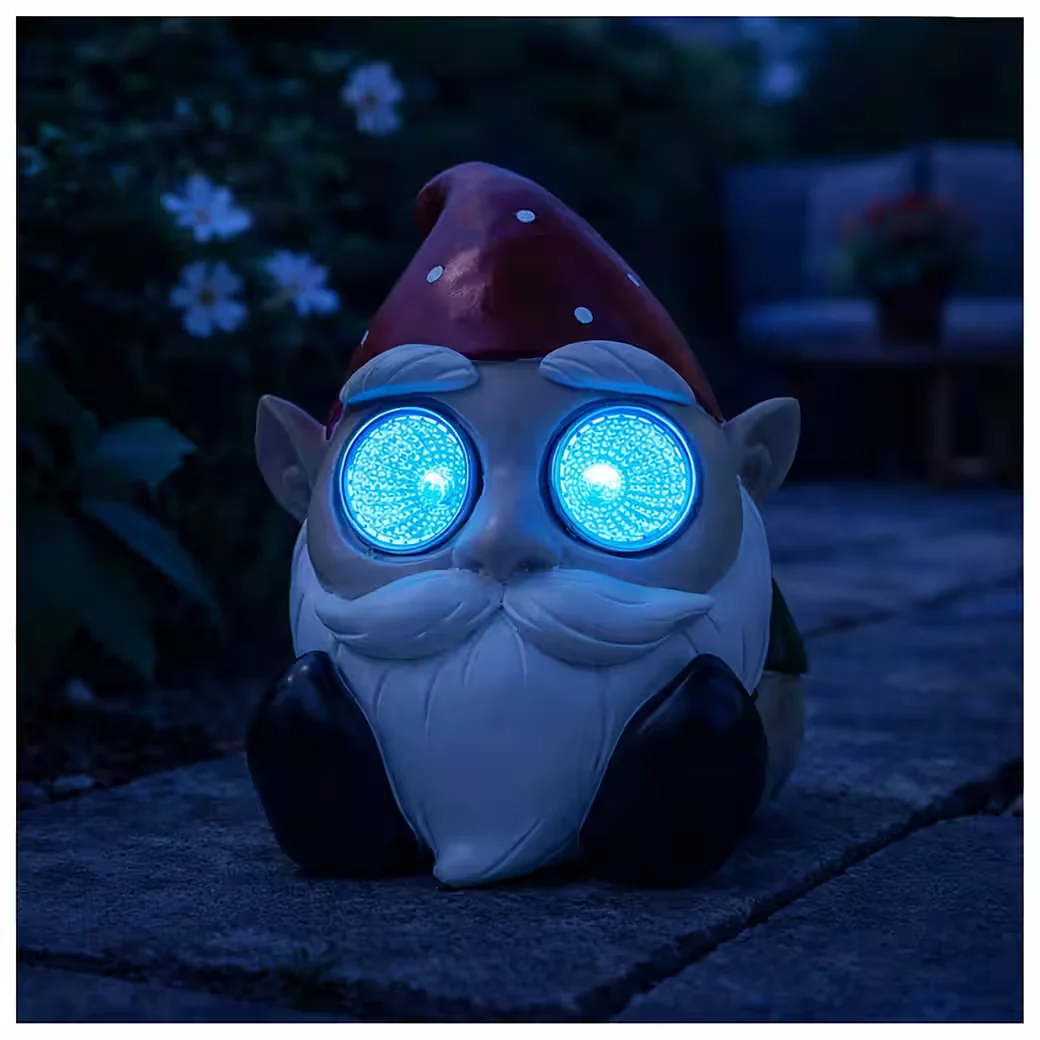 HTI-Living LED Solarleuchte Zwerg Gartenfigur Deko