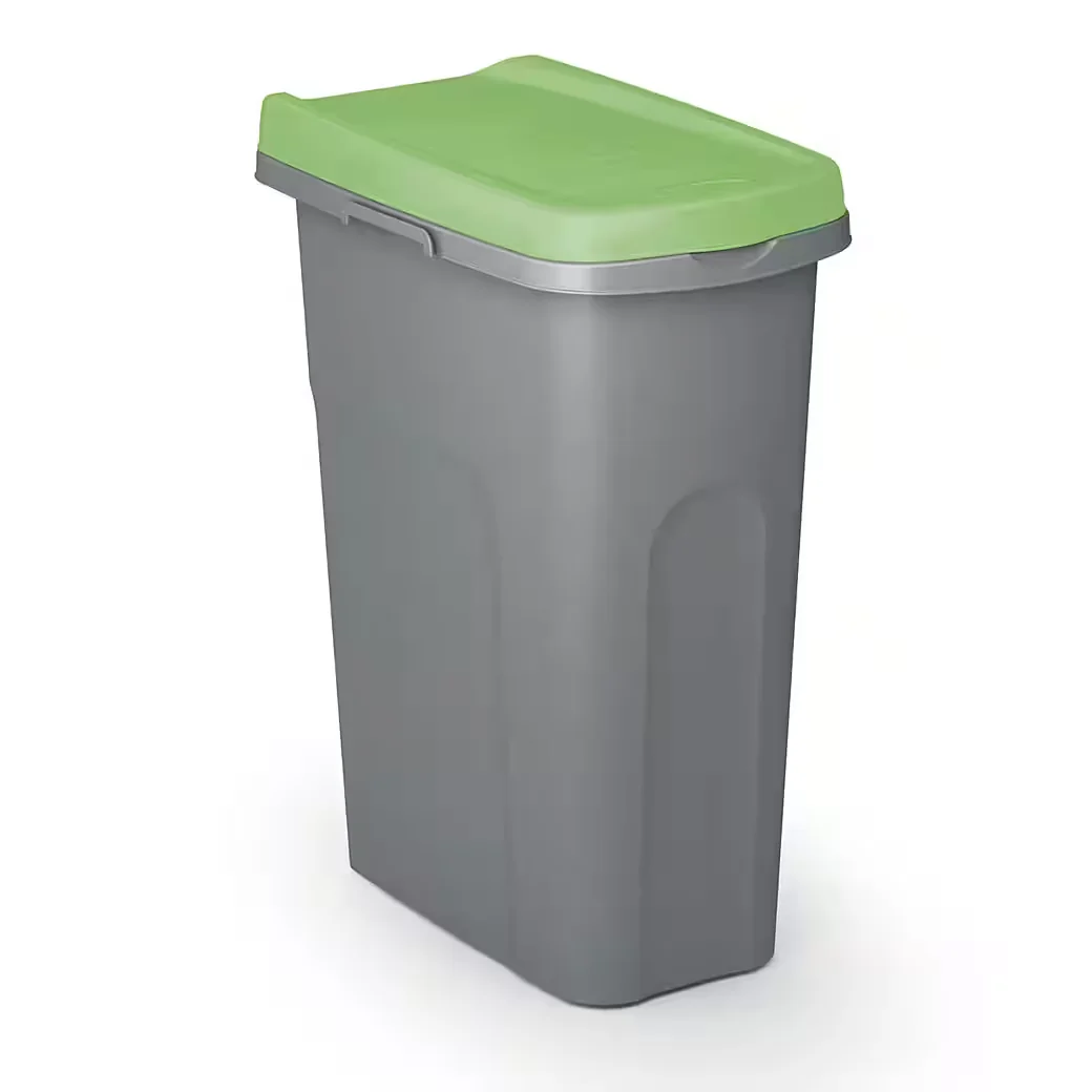 Casaria Mülleimer Küche 25L mit Deckel geruchsdicht Beutelhalter