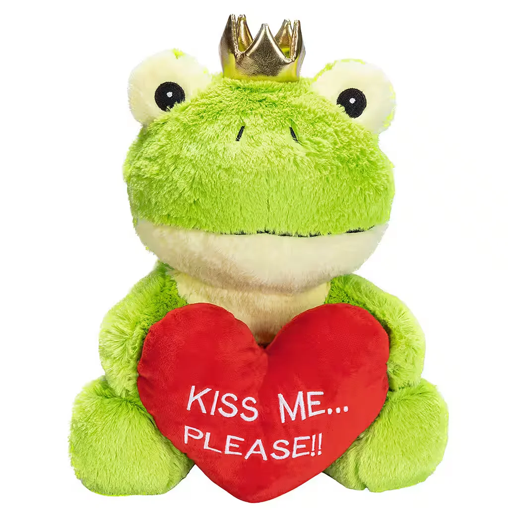 BEEZTEES Hundespielzeug Froschkönig Plüsch Kuscheltier grün