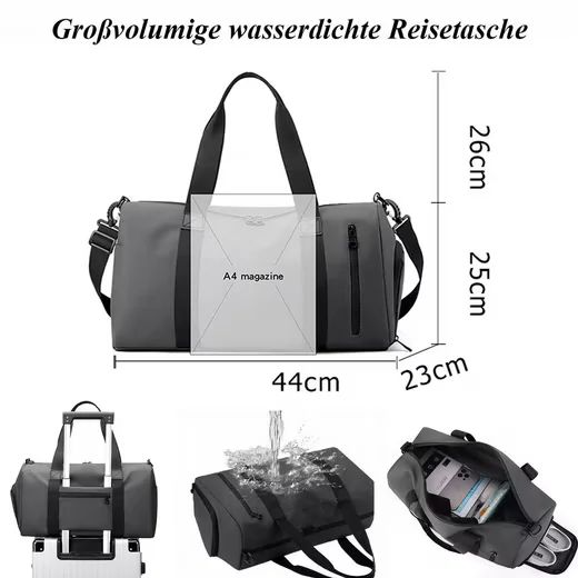 TOOMOKE Sporttasche 35L Reisetasche mit Schultergurt Herren Damen