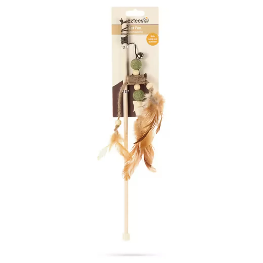 BEEZTEES Katzenangel mit Catnip und Matatabi natur