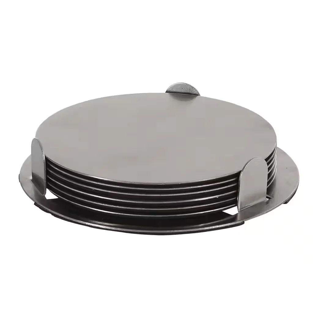 HAC24 Glasuntersetzer Set Edelstahl Tassenuntersetzer Tischuntersetzer