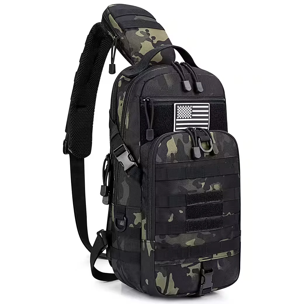 G4FREE Taktische Umhängetasche MOLLE Brusttasche Sling Rucksack