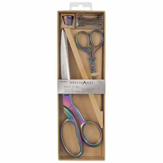 MILWARD Scheren Set 2teilig Zuschneideschere 21,5 cm Stickschere 9 cm
