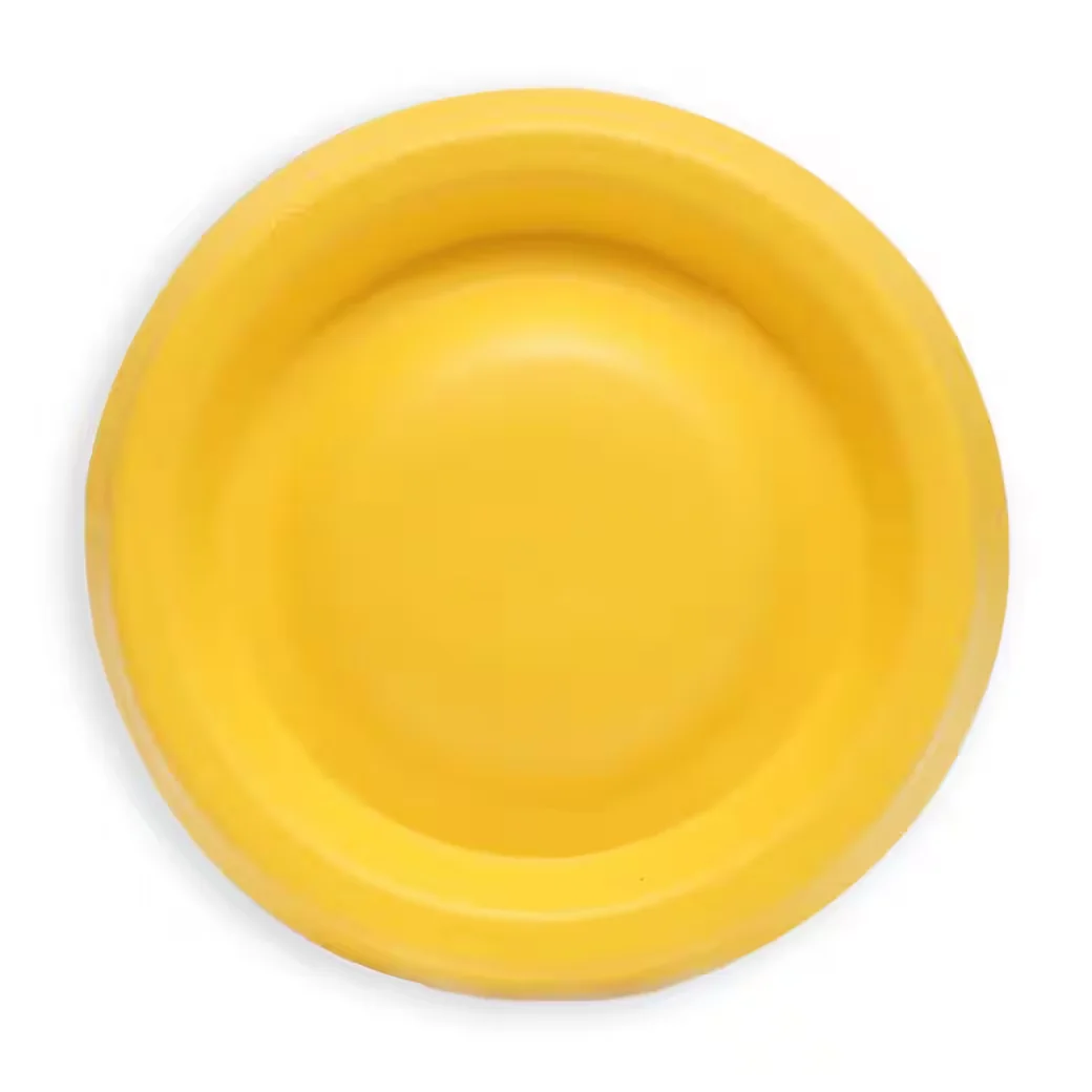 MONKIMAU Hundespielzeug Frisbee unzerstörbar EVA gelb Packung