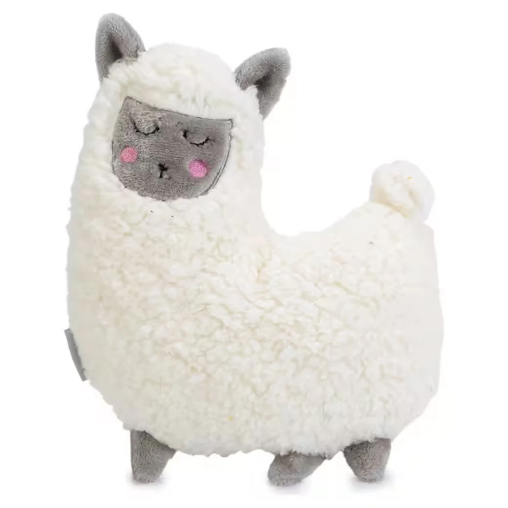 BEEZTEES Puppy Cuddle Toy Lama für Welpen mit Herzschlag-Simulator