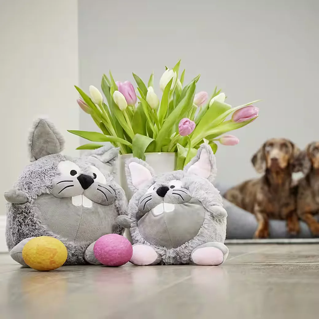 WOLTERS Hundespielzeug Plüschball Osterhase Kuscheltier