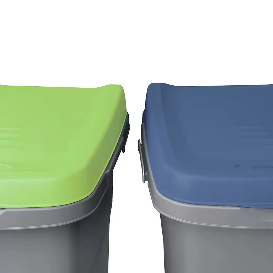 Casaria Mülleimer Küche 25L mit Deckel geruchsdicht Beutelhalter