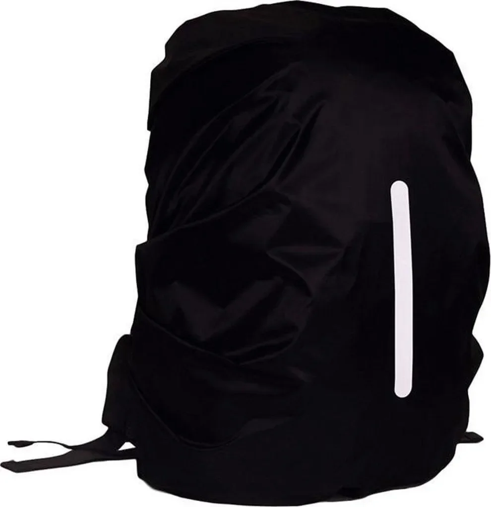 Jumada wasserdichter Rucksacküberzug reflektierend 30-40 L Schwarz M
