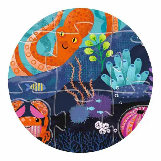 DJECO Tactilo Meer Tastpuzzle 24+8 Teile für Kinder