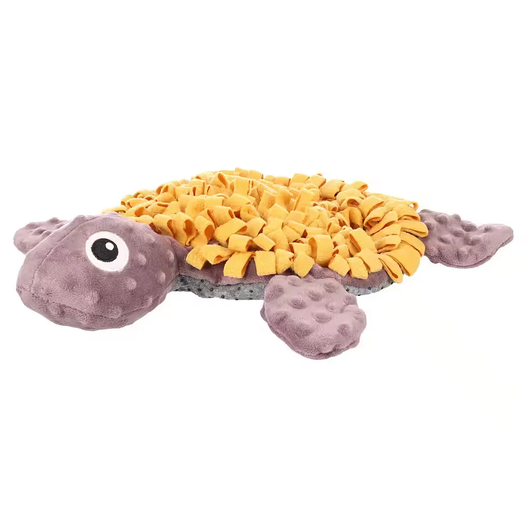 FLAMINGO Schnüffelteppich Morgano Schildkröte für Welpen ocker taupe