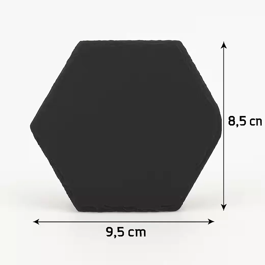 HAUSLEBEN Glasuntersetzer aus Schiefer Getränkeuntersetzer