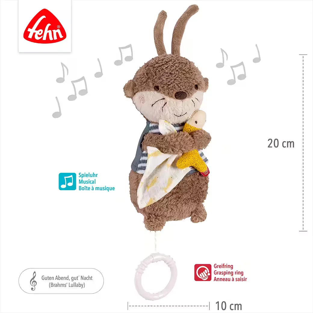 FEHN Mini Spieluhr Otter Theo für Babys