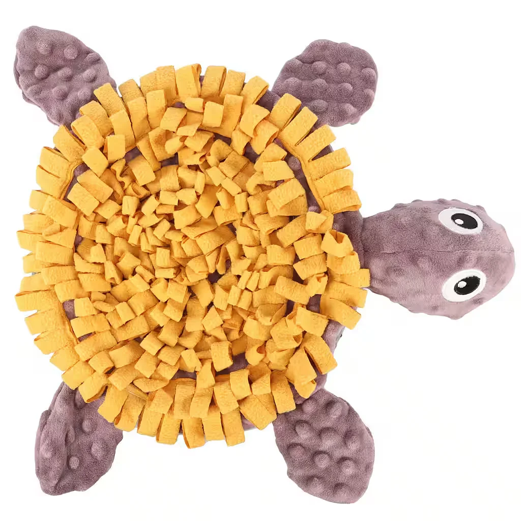 FLAMINGO Schnüffelteppich Morgano Schildkröte für Welpen ocker taupe