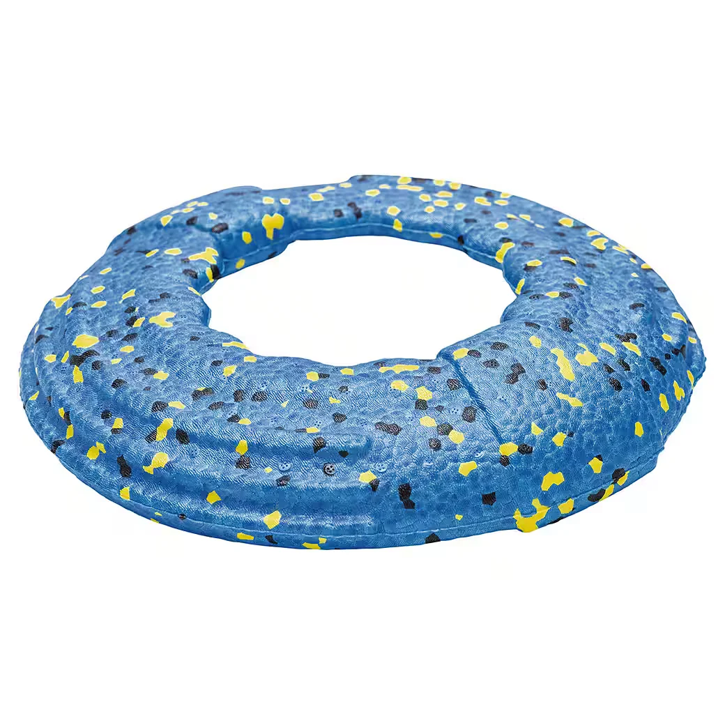 BEEZTEES Gisa Outdoor Hundespielzeug Frisbee aus Schaumstoff blau