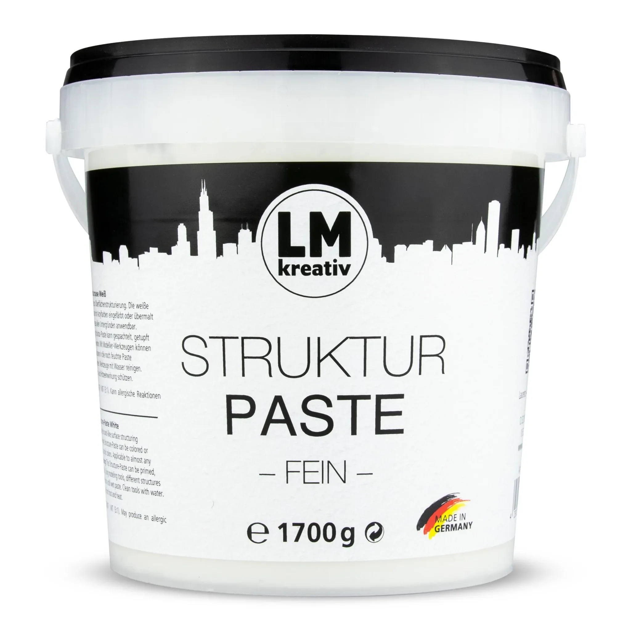 FRANKEN Strukturpaste fein 1,7 kg für Acrylmalerei und Leinwand