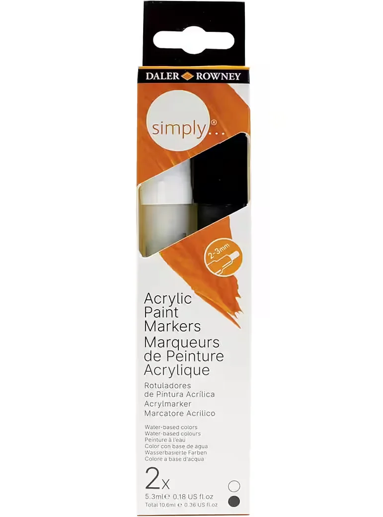 DALER ROWNEY Simply Acrylmarker Set professionelle Pumpmarker