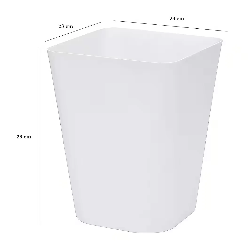 SINOBA Papierkorb 6102 eckig moderner Mülleimer Papiereimer