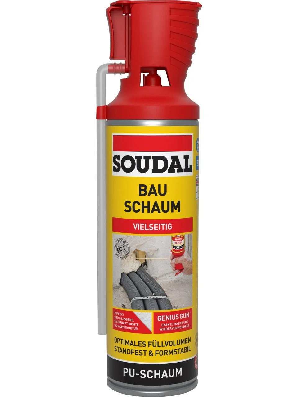 Soudal B2 Bauschaum Genius Gun 500 ml PU Montageschaum