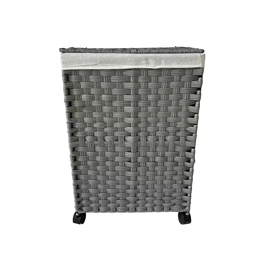 HTI-Living Wäschekorb Wäschesammler Briena 40 Liter Grau