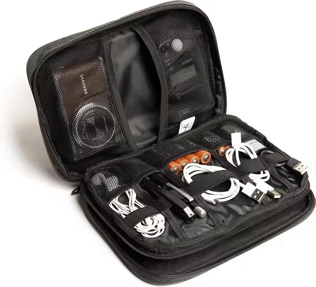 SUNFLAKE Kabel Organizer Tasche für eReader, Ladegeräte, Tablets