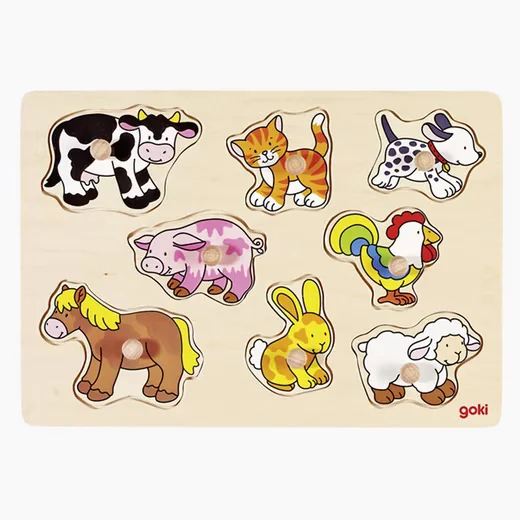 Goki Steckpuzzle Bauernhof VII