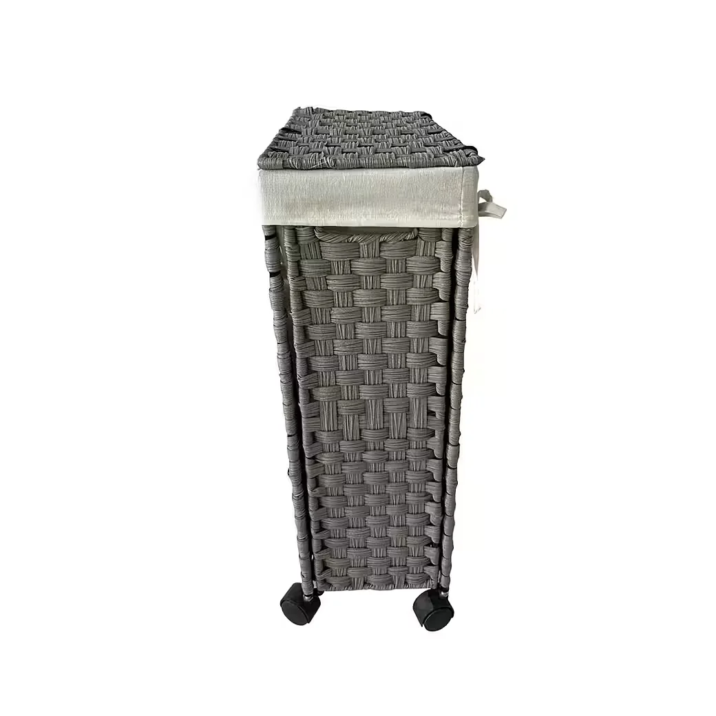 HTI-Living Wäschekorb Wäschesammler Briena 40 Liter Grau
