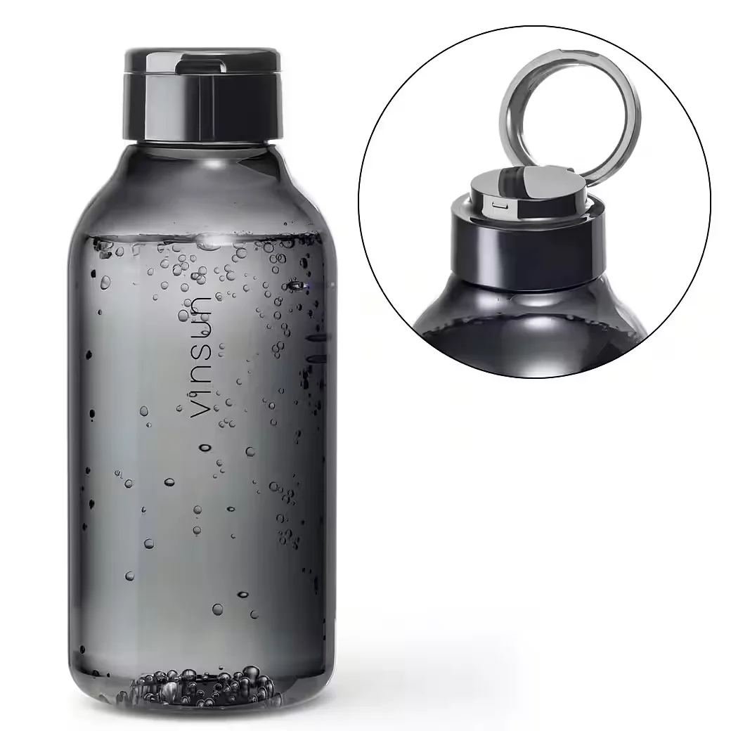 VINSUN Trinkflasche 750 ml Tritan auslaufsicher kohlensäuregeeignet