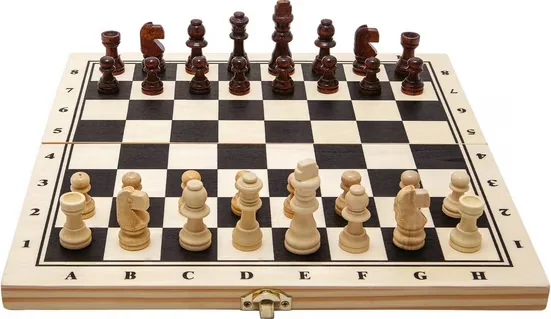 NORIS Deluxe Schachspiel aus Holz Brettspiel