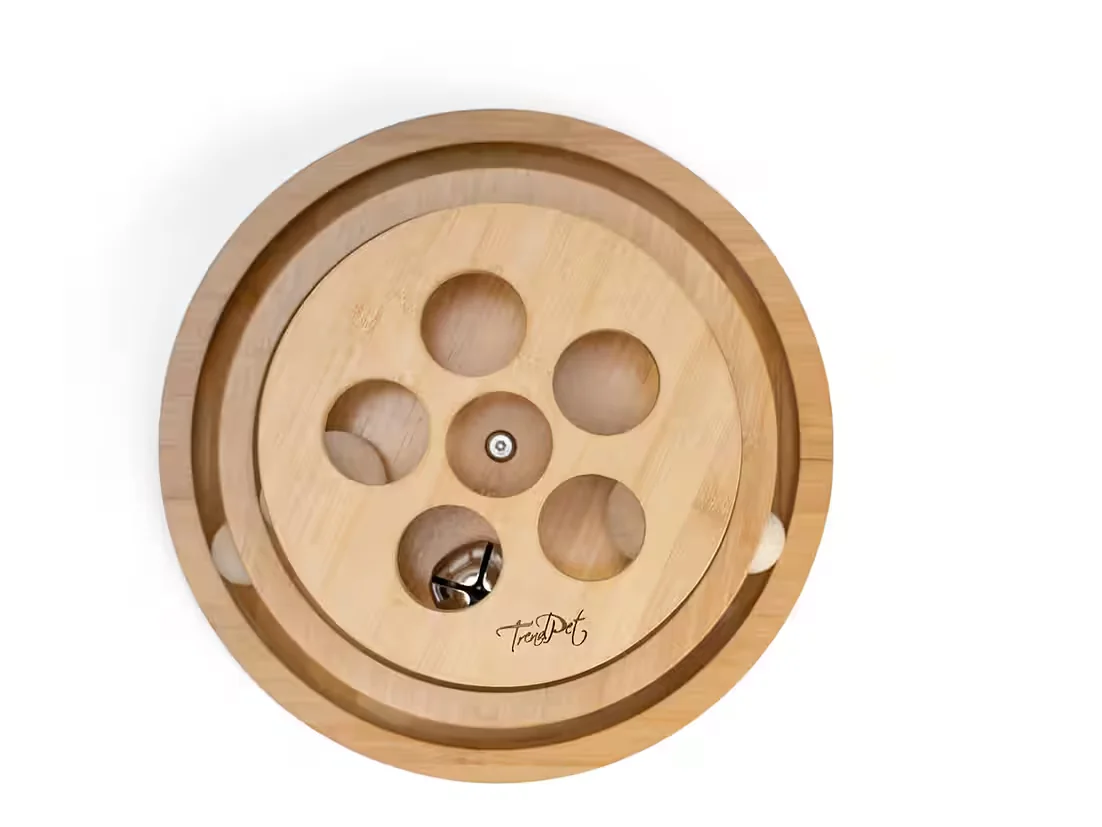 TRENDPET Minka Tower Bambus Katzenspielzeug robust interaktiv