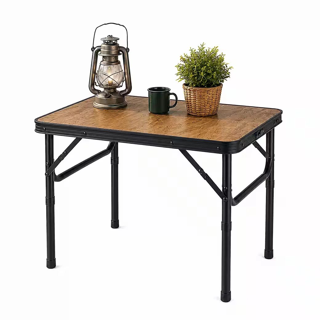 MOJAWO Campingtisch klappbar Alu 60x45 cm höhenverstellbar 26-56 cm