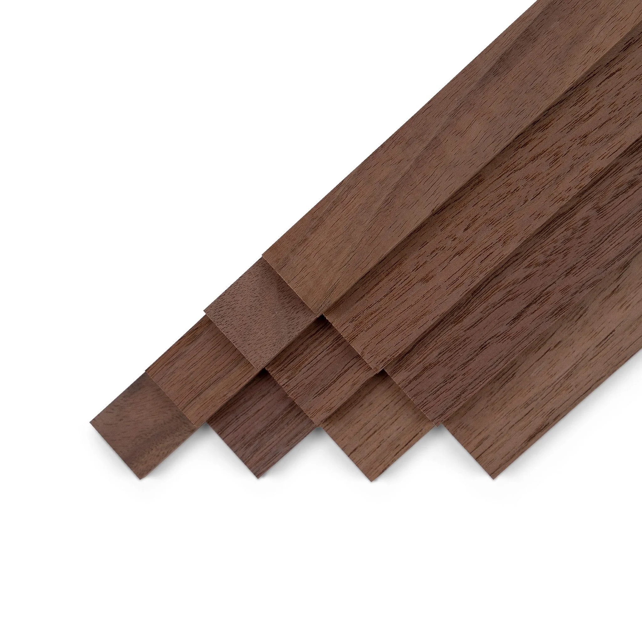 Woodsellers Kantholz 10er-Set Nussbaum gehobelt 8x20x500 mm