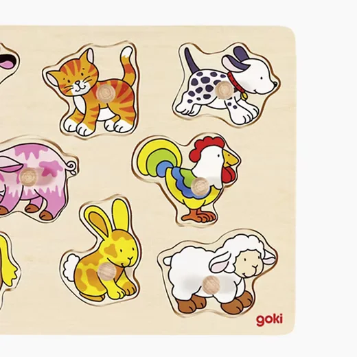 Goki Steckpuzzle Bauernhof VII