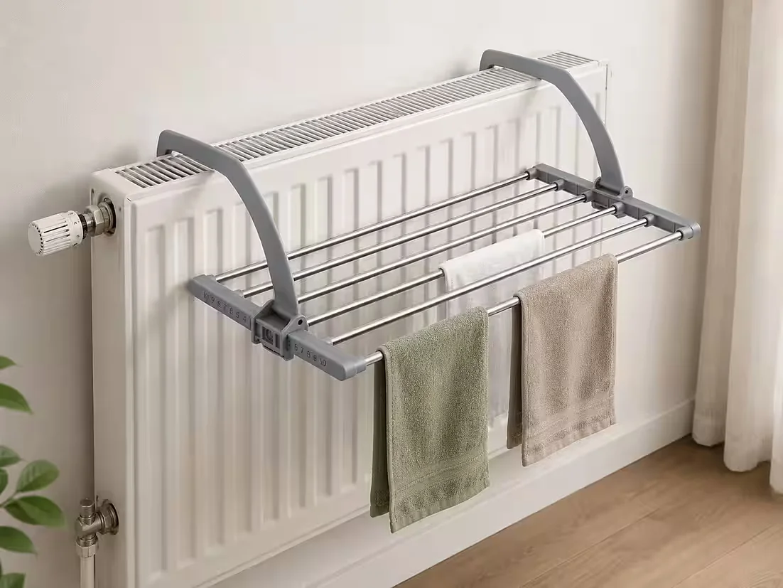 GARDISSIMO Balmy Heizkörper Wäschetrockner Balkon ausziehbar Edelstahl