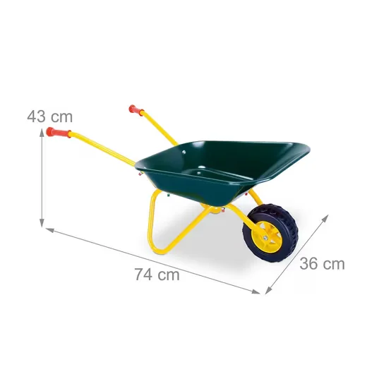 Relaxdays Gartenset für Kinder mit Schubkarre
