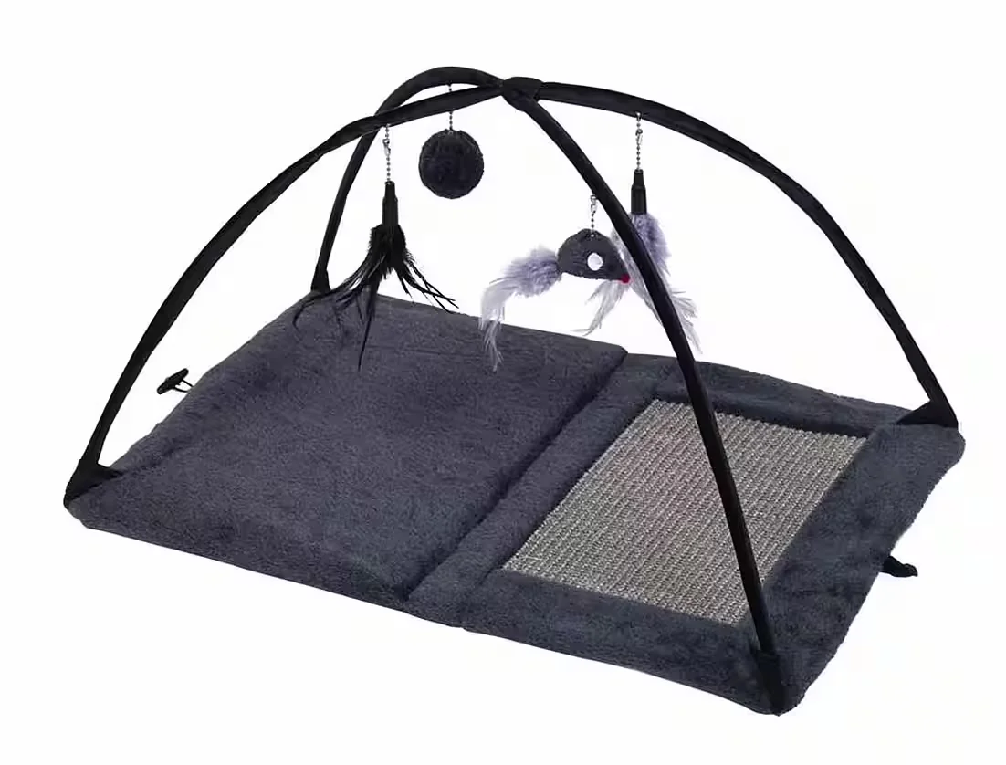 NOBBY Katzenspielplatz mit Sisal-Kratzbogen zusammenfaltbar