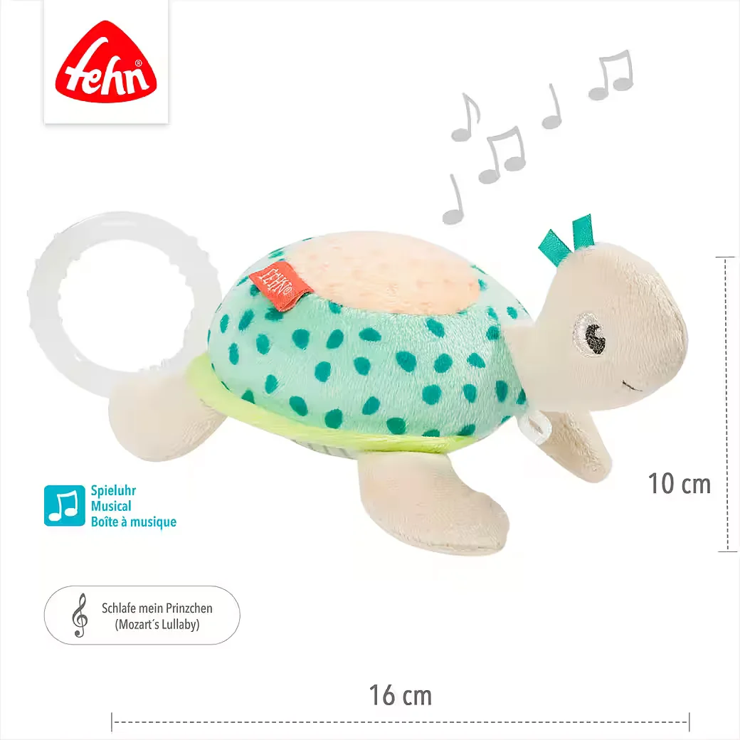 FEHN Spieluhr Meereskinder Schildkröte Baby Musik Kuscheltier