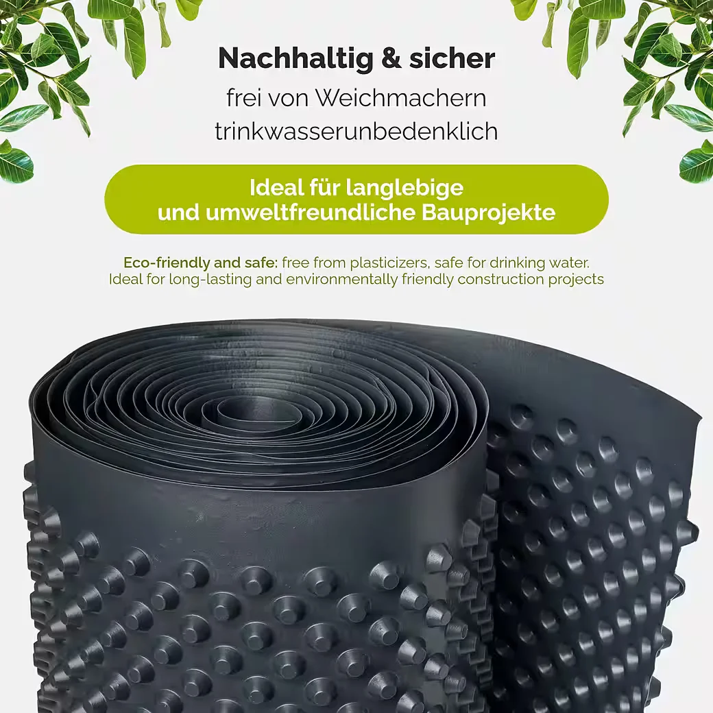 GARRONDA HDPE Noppenfolie Bauwerksabdichtung Mauerschutz GD-0160