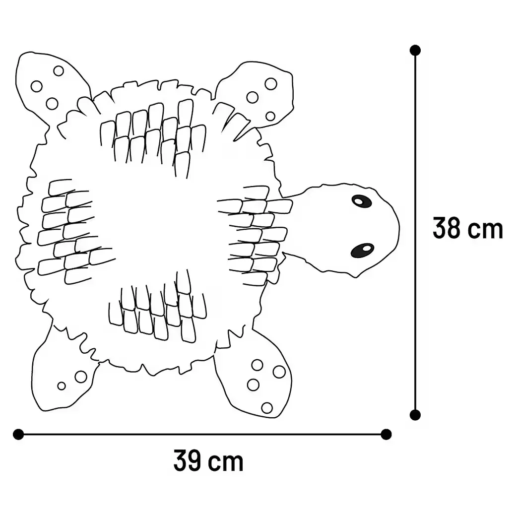 FLAMINGO Schnüffelteppich Morgano Schildkröte für Welpen ocker taupe
