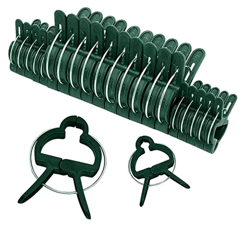 Markenlos Pflanzenclips Set 60 Stk Pflanzenhalter Klammern gross klein
