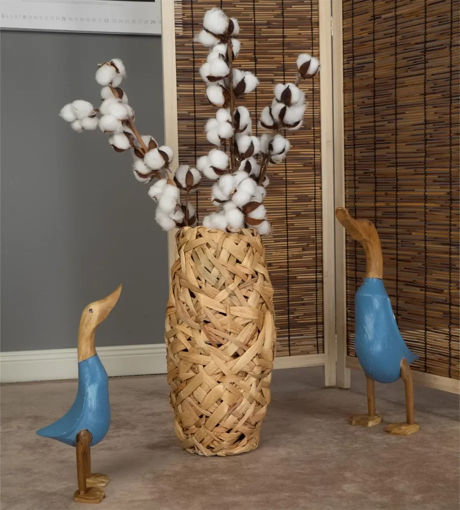 XTRADEFACTORY Bodenvase Calida 40 cm aus Wasserhyazinthe geflochten