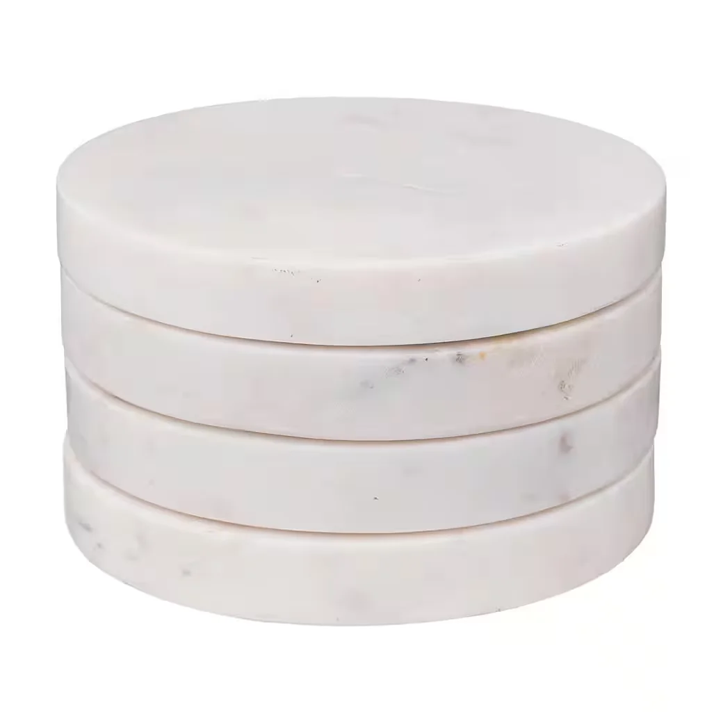 SECRET DE GOURMET Glasuntersetzer MARBLE 10 cm 4er Set