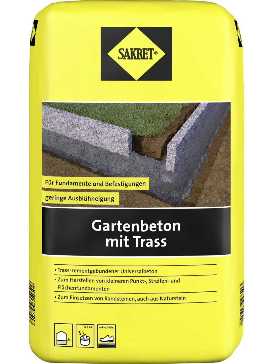 SAKRET Gartenbeton mit Trass 10 kg