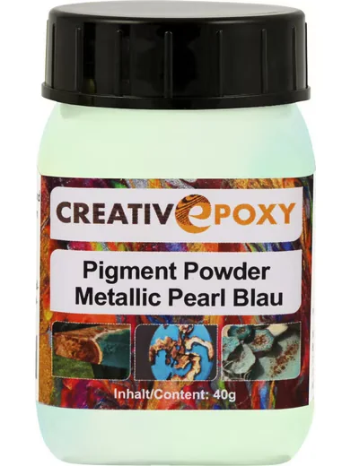 BOLDT Pigmentpulver Pearl Blue 40 g mit Metallic-Effekt
