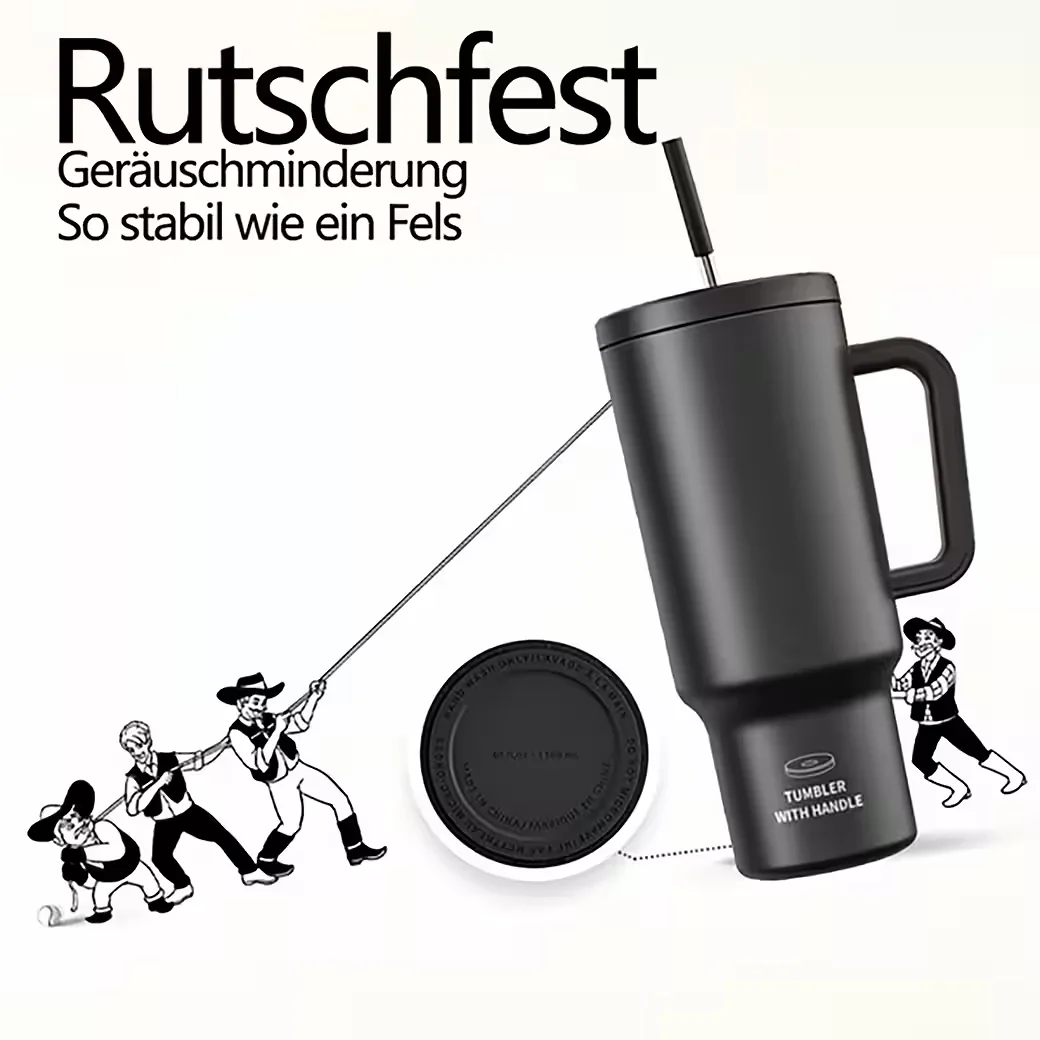 IBETTERTEC Thermosflasche 1,2L Edelstahl doppelwandig mit Griffdeckel
