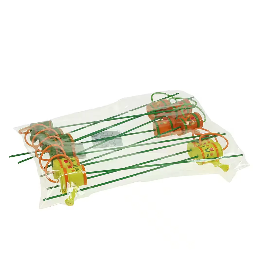 Viana Gartenstecker Gießkanne Holz Frühlingsdeko 12er Set
