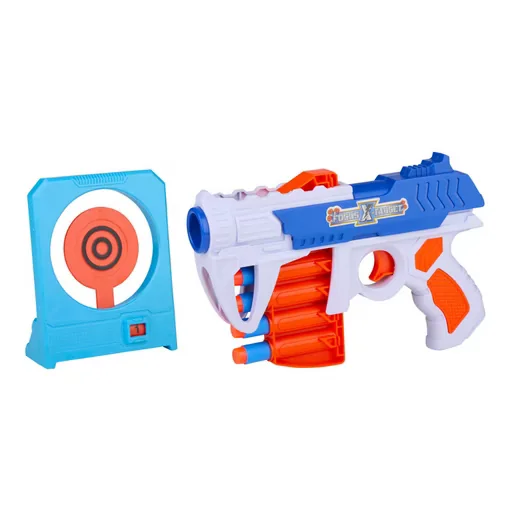 EDDY TOYS Blaster Bullseye Zielspiel Dartpistole Schaumstoffdarts